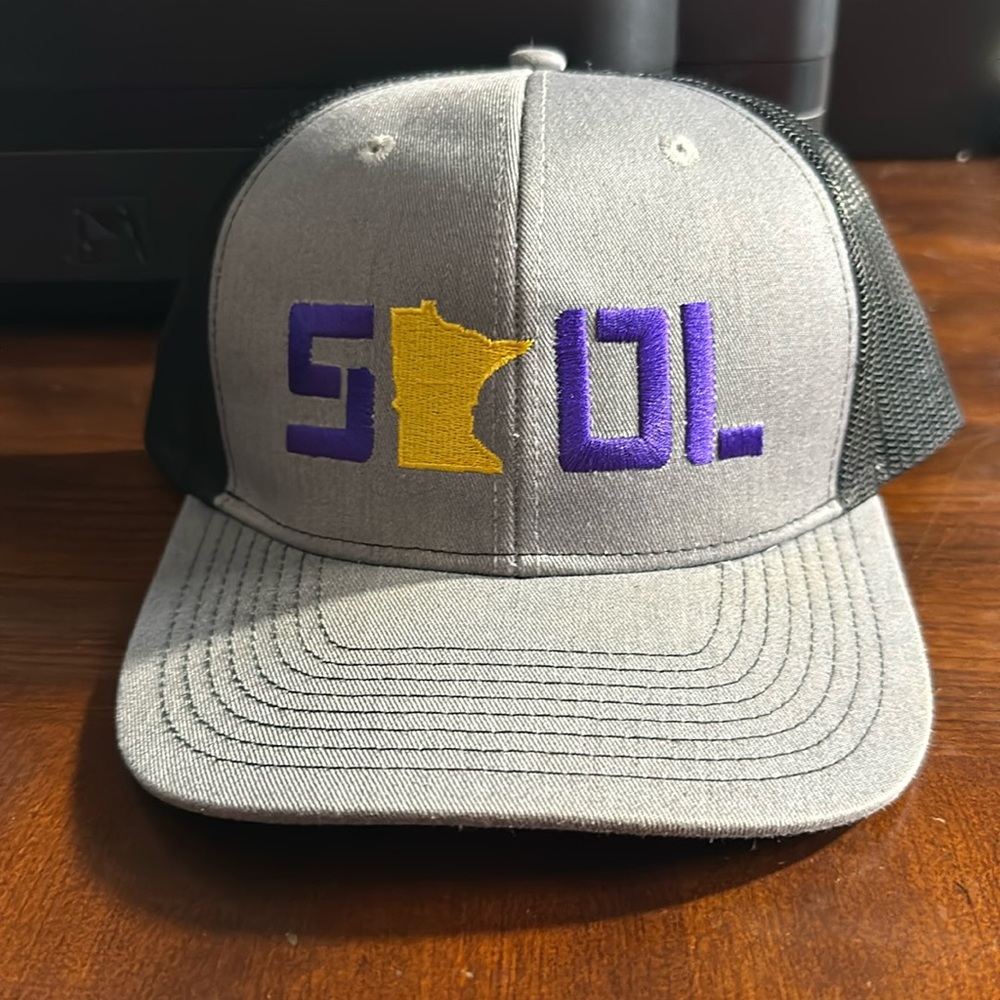 SKOL Vikings SnapBack hat, worn once.